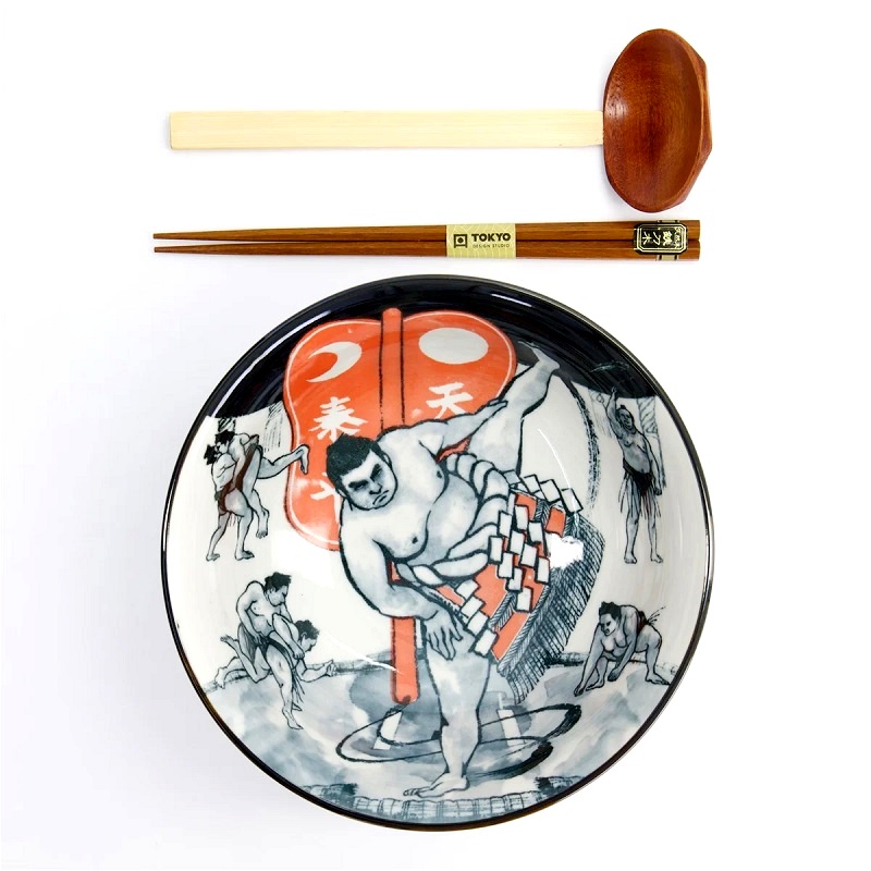 Set singolo in ceramica per ramen Sumo - Tokyo Design Studio